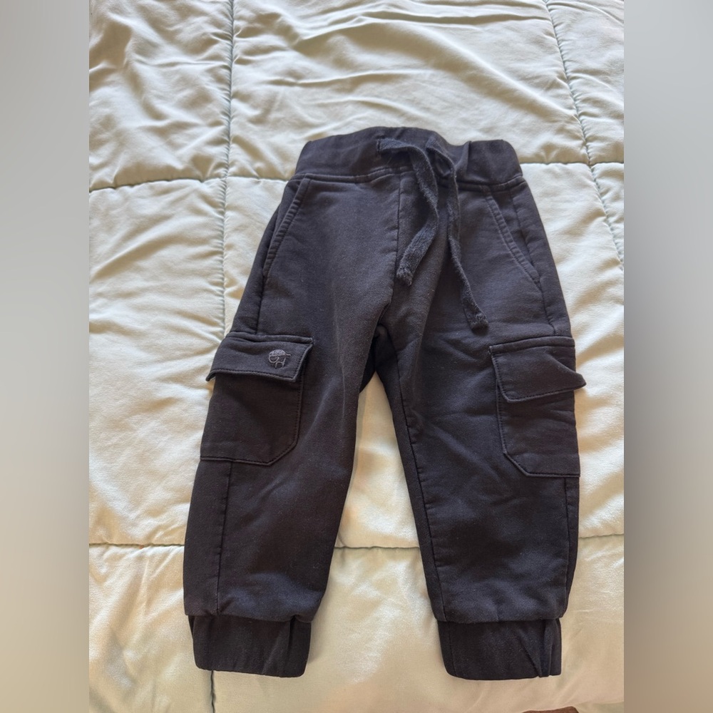George Hats black bamboo jogger pants